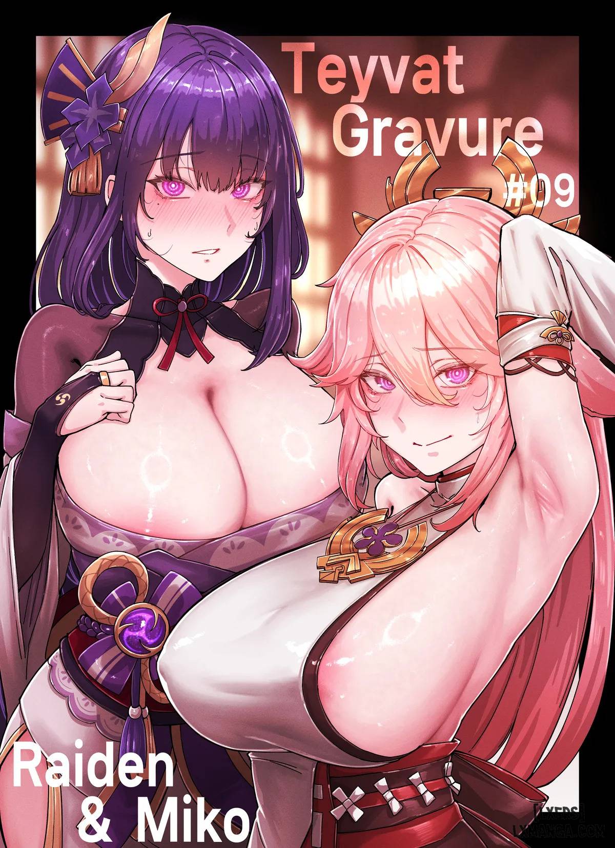 Truyện Teyvat Gravure - Raiden and Miko